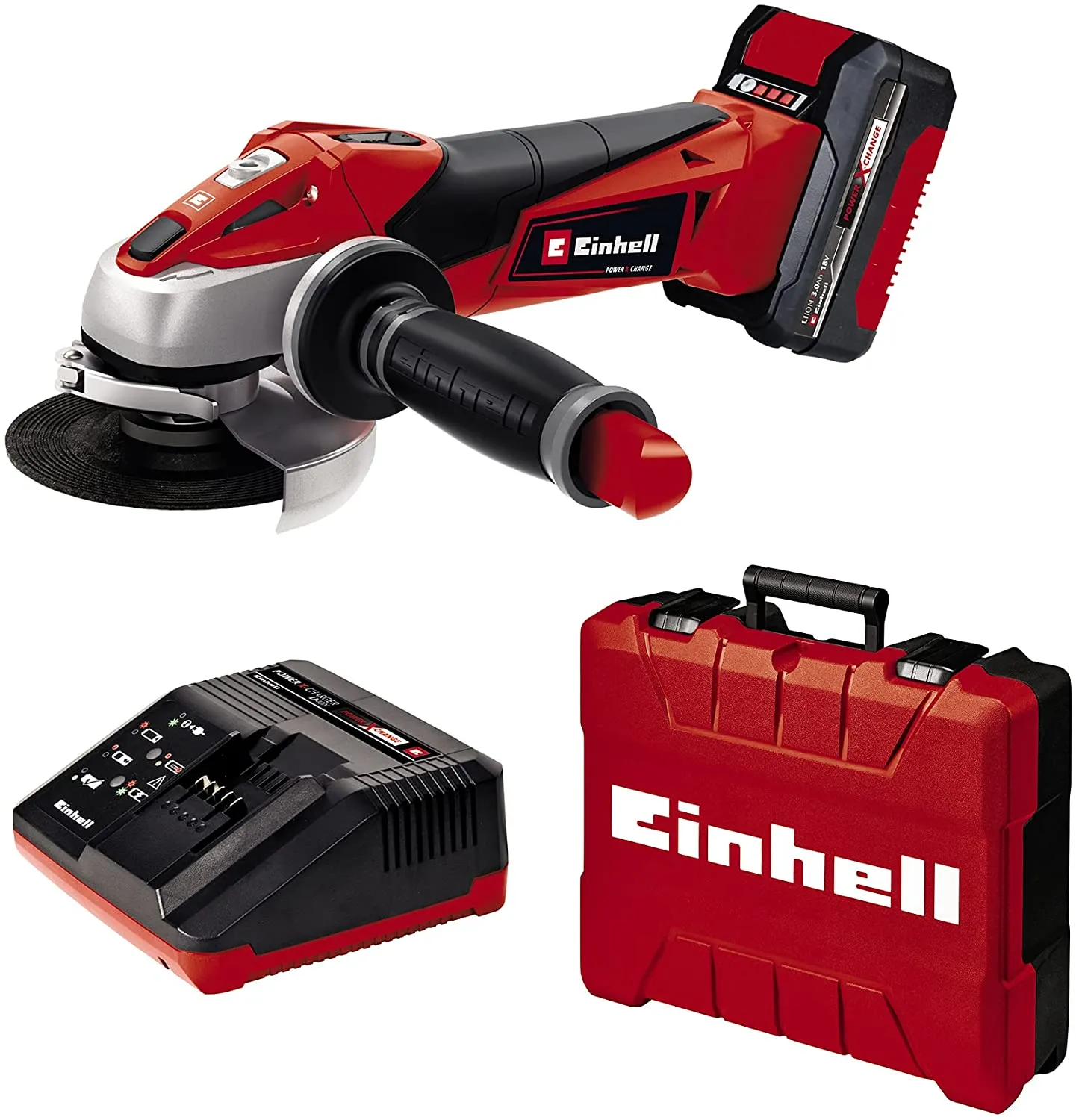 Einhell TE-AG 18/115 Li Cordless Angle Grinder Kit (1x3,0Ah)