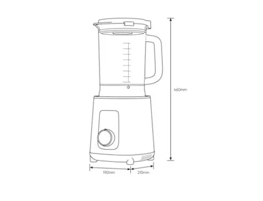 Electrolux E7TB1-700P 1500 watt UltimateTaste 700 Blender With Variable Speeds