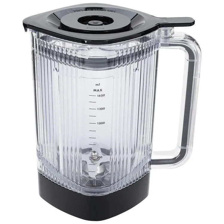 Enfinigy 48 Oz Power Blender Jar with Cross Blade and Vacuum Lid - Black