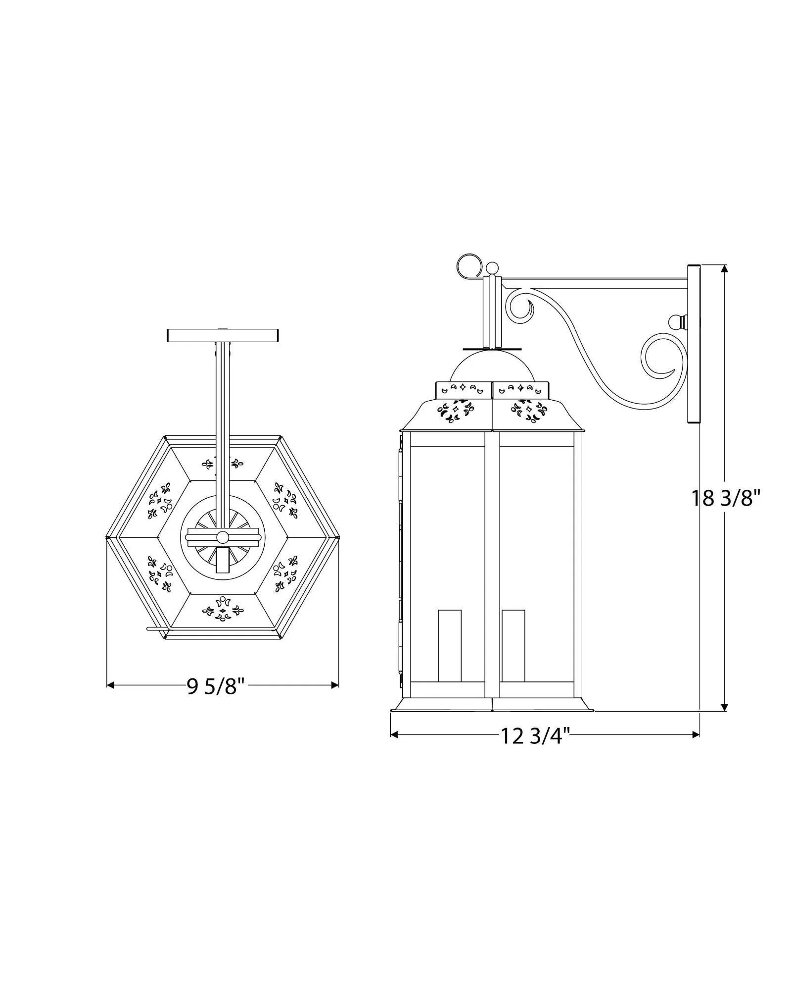 European Wall Lantern Large