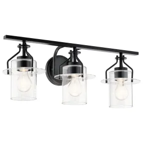 Everett 24 in. 3 Lights Vanity Light Black finish