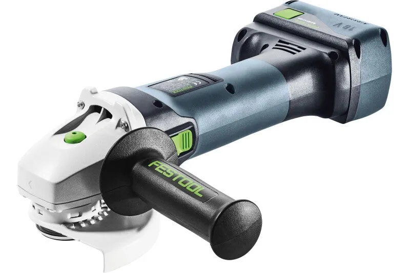 Festool 577699 AGC 18-115 18V Cordless Angle Grinder 4-1/2", PLUS 5.0Ah Kit