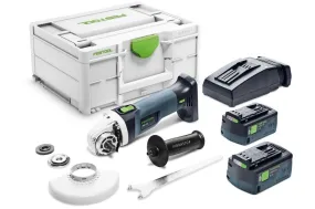 Festool 577699 AGC 18-115 18V Cordless Angle Grinder 4-1/2", PLUS 5.0Ah Kit