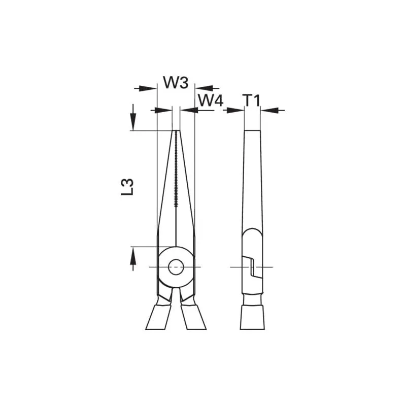 Gedore 6710370 Flat Nose Pliers 160 mm