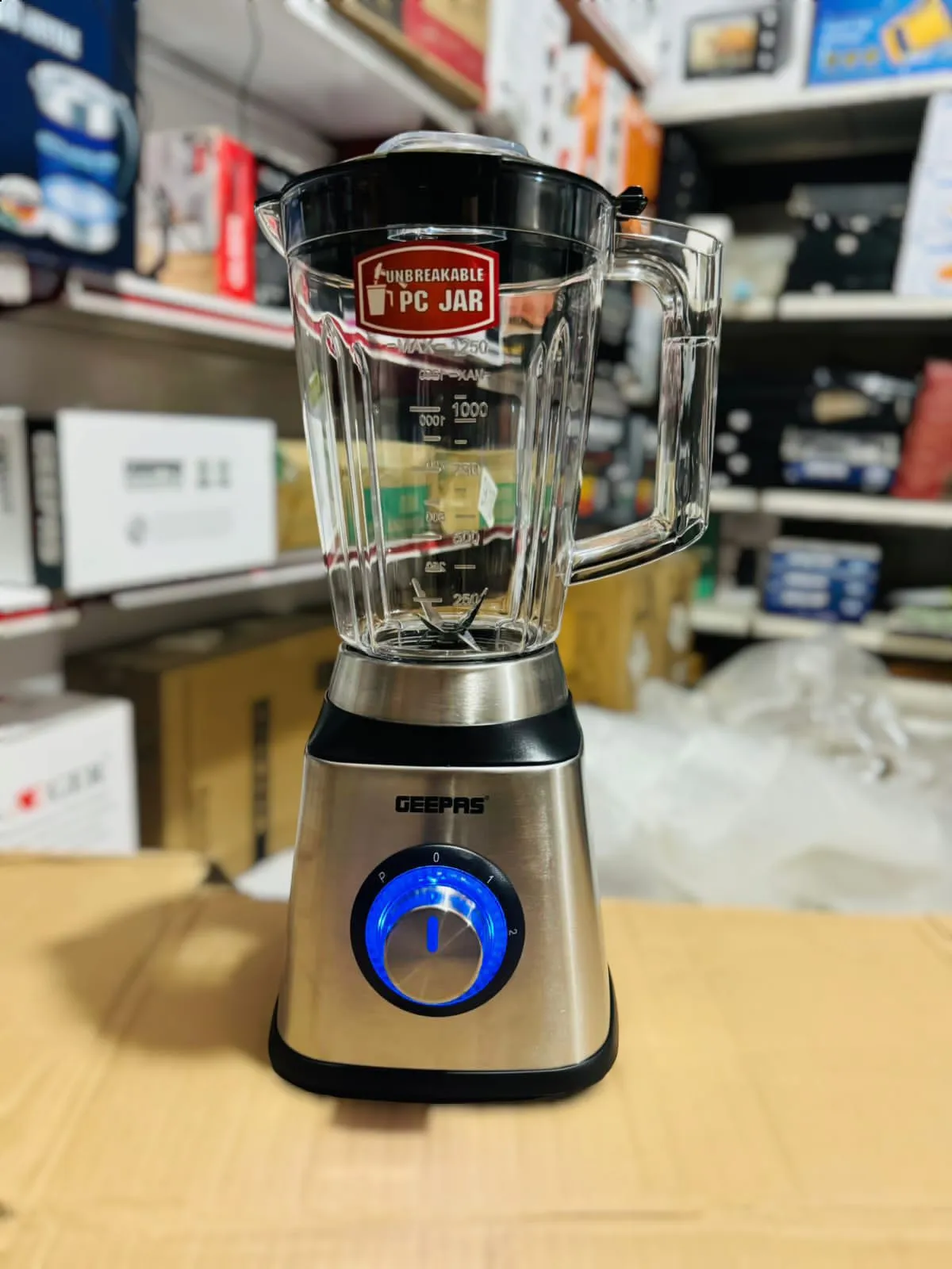 GEEPAS 600W 2 in 1 Stainless Steel Blender-5446