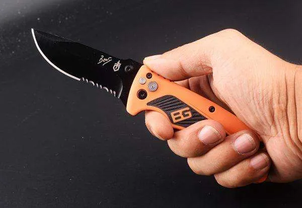 Gerber Knife Bear Grylls Survival AO Folding Pocket Outdoor Knife