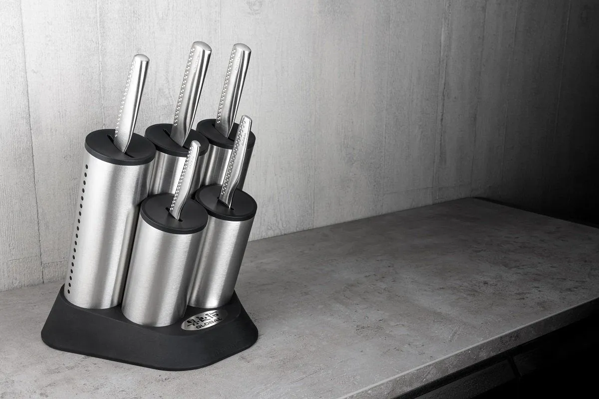 Global GN-2020/6B NI Engine 6 Piece Knife Block Set