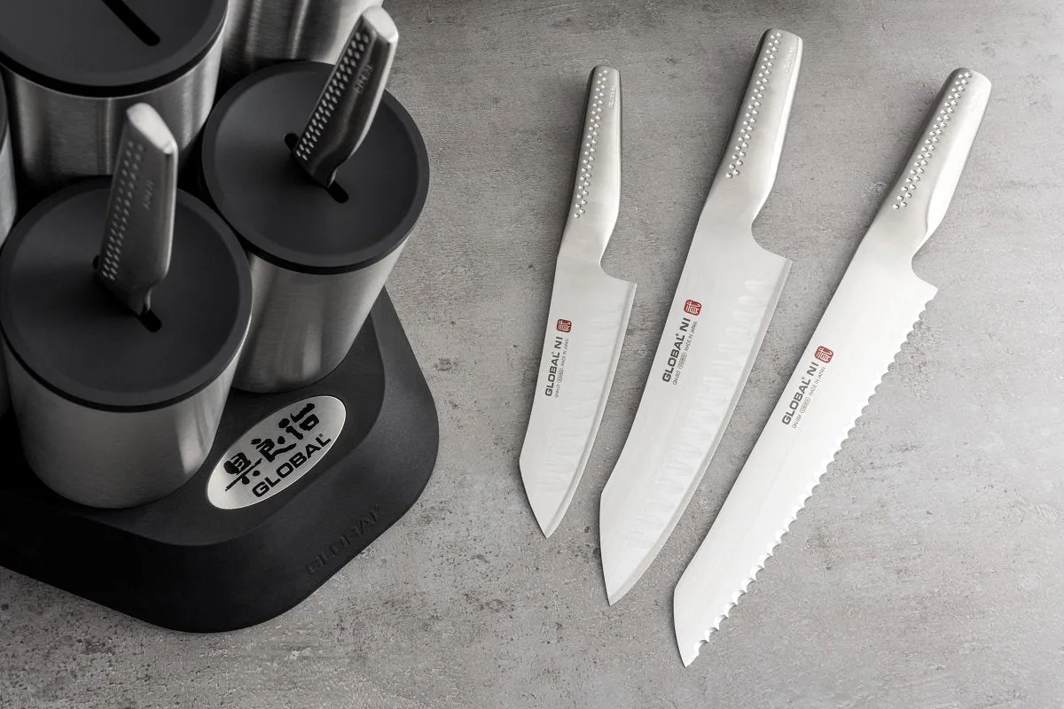 Global GN-2020/6B NI Engine 6 Piece Knife Block Set