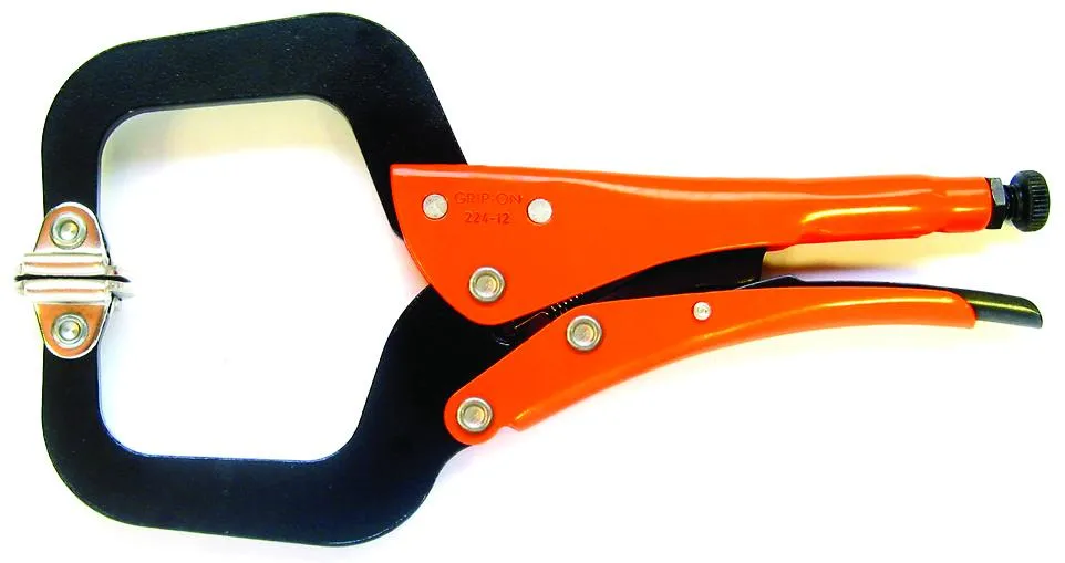 Grip-on® Locking C-Clamp with Swivel Pads