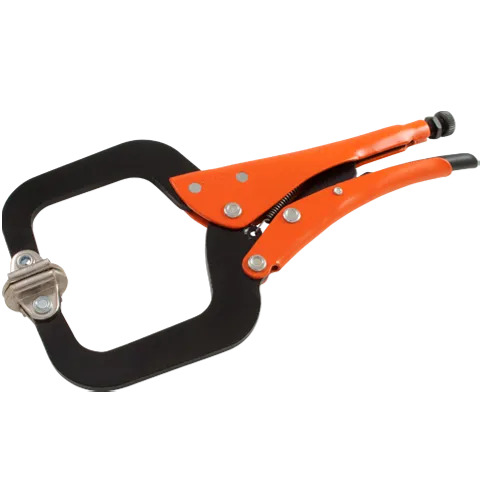 Grip-on® Locking C-Clamp with Swivel Pads