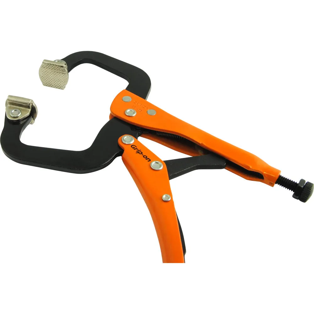 Grip-on® Locking C-Clamp with Swivel Pads