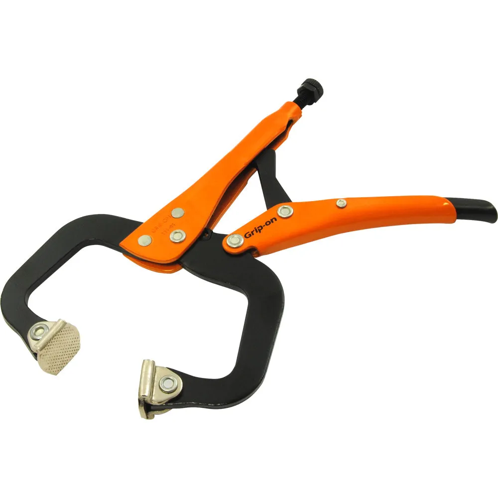 Grip-on® Locking C-Clamp with Swivel Pads