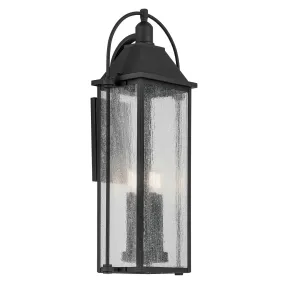 Harbor Row 4-Light Outdoor Wall Mount in Textured Black