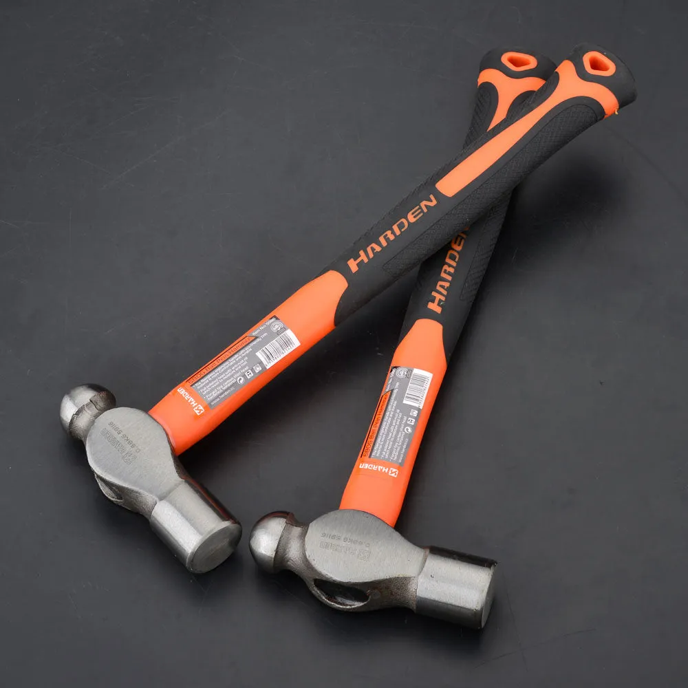 Harden Ball Pein Hammer with Fiberglass Handle 0.91kg