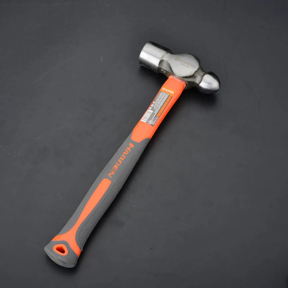 Harden Ball Pein Hammer with Fiberglass Handle 0.91kg