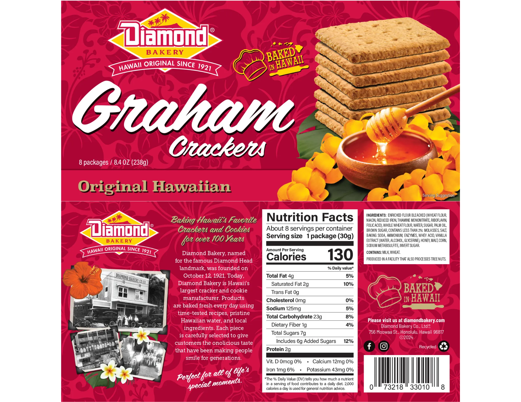 Hawaiian Graham Crackers, Original (9.5oz)