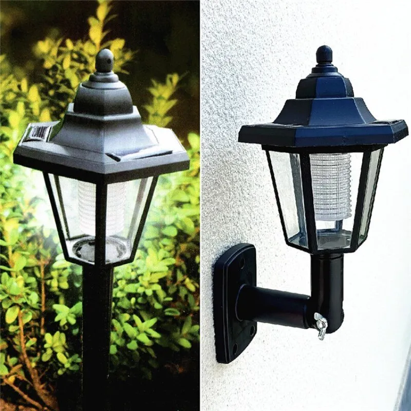 Hexagonal Garden Solar LED Wall Sconce