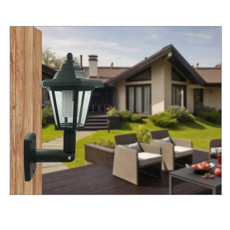 Hexagonal Garden Solar LED Wall Sconce