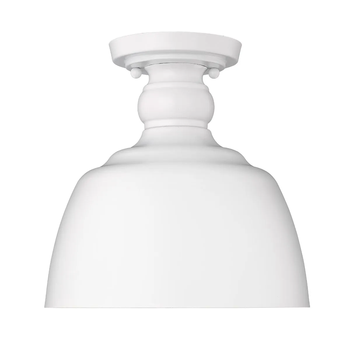 Holmes 9 in. Semi flush Mount Light Matte White Finish