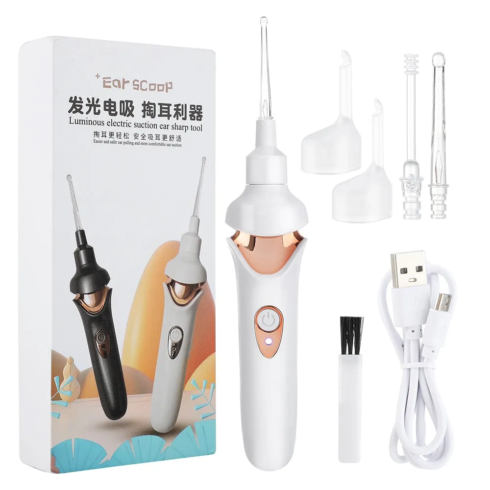 Kid Electric Ear Cordless Safe Vibration Painless Vacuum Ear Wax Pick