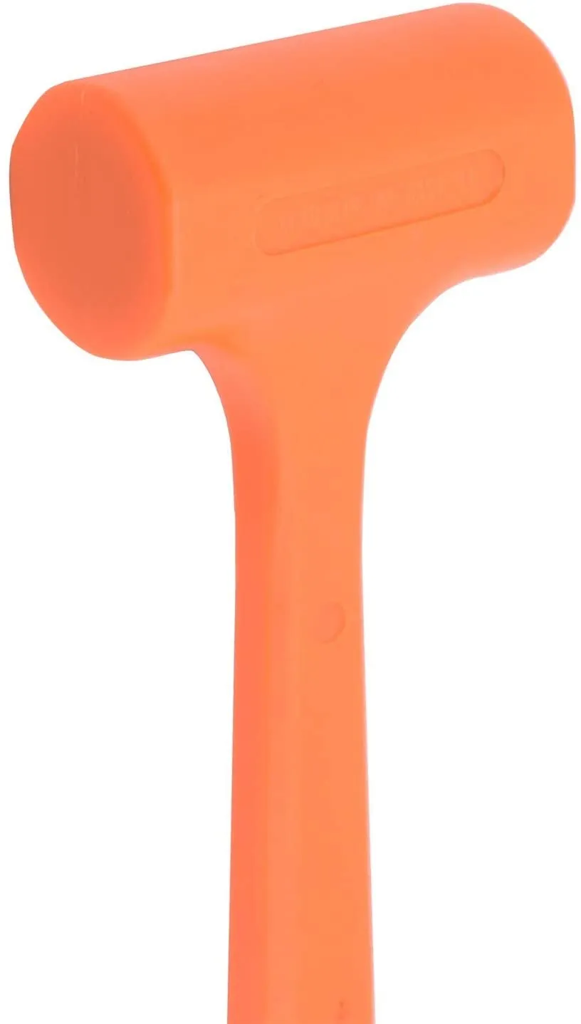 King 1485-0 Dead Blow Hammer, 3 lb, Neon Orange