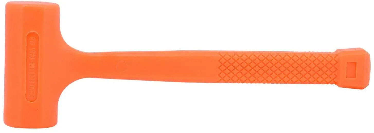 King 1485-0 Dead Blow Hammer, 3 lb, Neon Orange