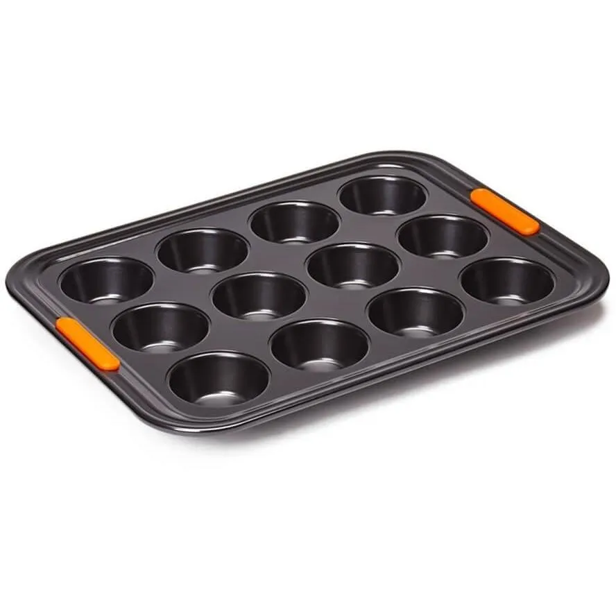 Le Creuset 11.8" x 15.7" (30cm x 40cm) Toughened Non-Stick Muffin Tray Large