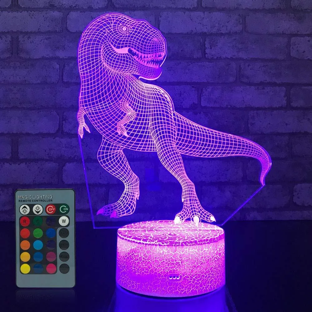 LED 3D Illuminated Lamp Optical Illusion Desk Night Light with Remote Control