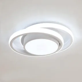 LED Ceiling Lights, 32W 2350LM Lighting Fixture, Dia 28cm Round Modern Design Ceiling Lighting for Hallway Balcony Bedroom Corridor, Cold White 6500K