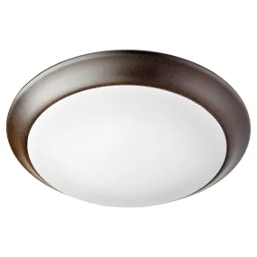 LED Ceiling Mount from the LED Wet Ceiling Mounts Collection in Oiled Bronze Finish by Quorum