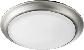 LED Ceiling Mount from the LED Wet Ceiling Mounts Collection in Satin Nickel Finish by Quorum