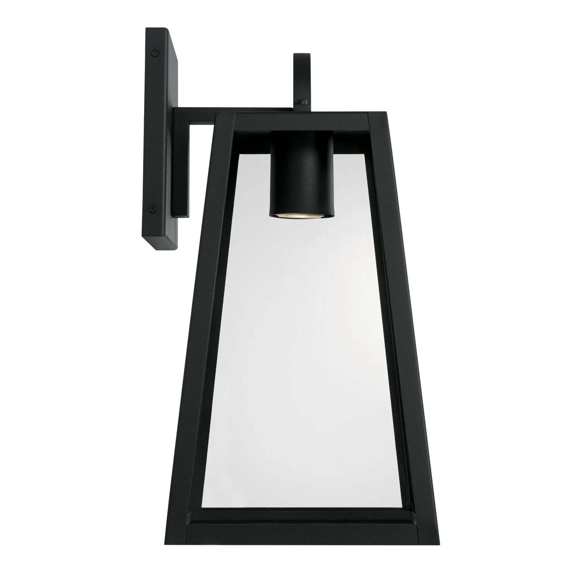 Leighton - 1 Light Coastal Outdoor Wall Lantern - Night Sky - 20" - Black