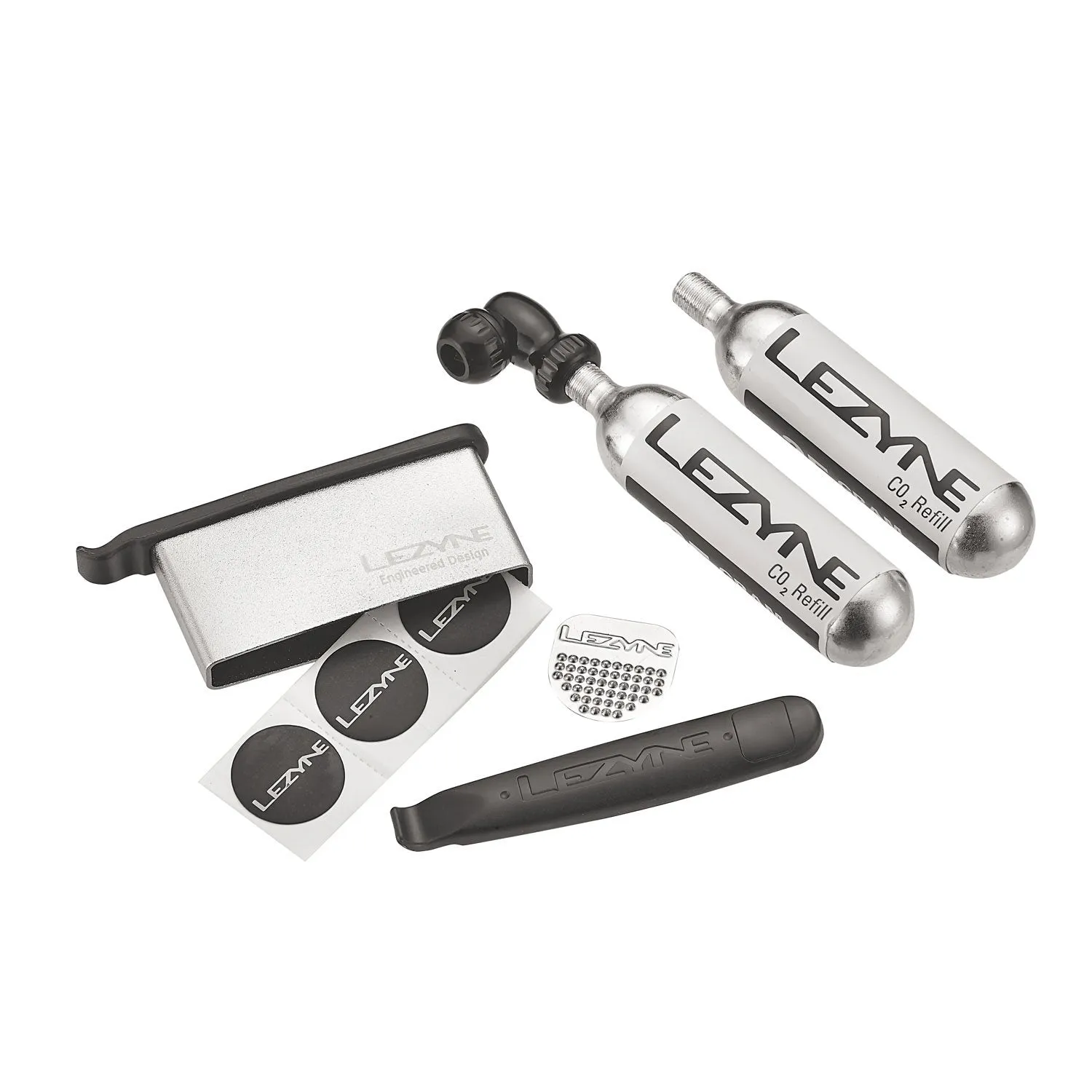 LEZYNE Twin Kit Bicycle C02 & Tire Repair Kit (1-C2-TWDRKIT-V204)