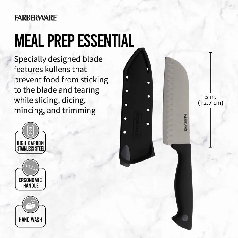 Lifetime Brands Farberware 5 in. L Stainless Steel Santoku Knife 2 pc