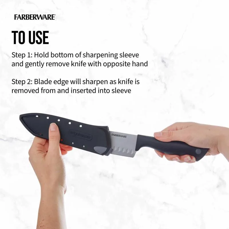 Lifetime Brands Farberware 5 in. L Stainless Steel Santoku Knife 2 pc