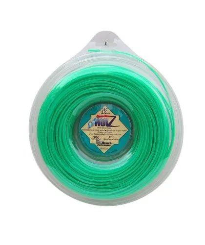 LoNoiz .080-Inch-by-400-Foot Spool Commercial Grade Spiral Twist Quiet 1-Pound Grass Trimmer Line, Green LN080DLG-12