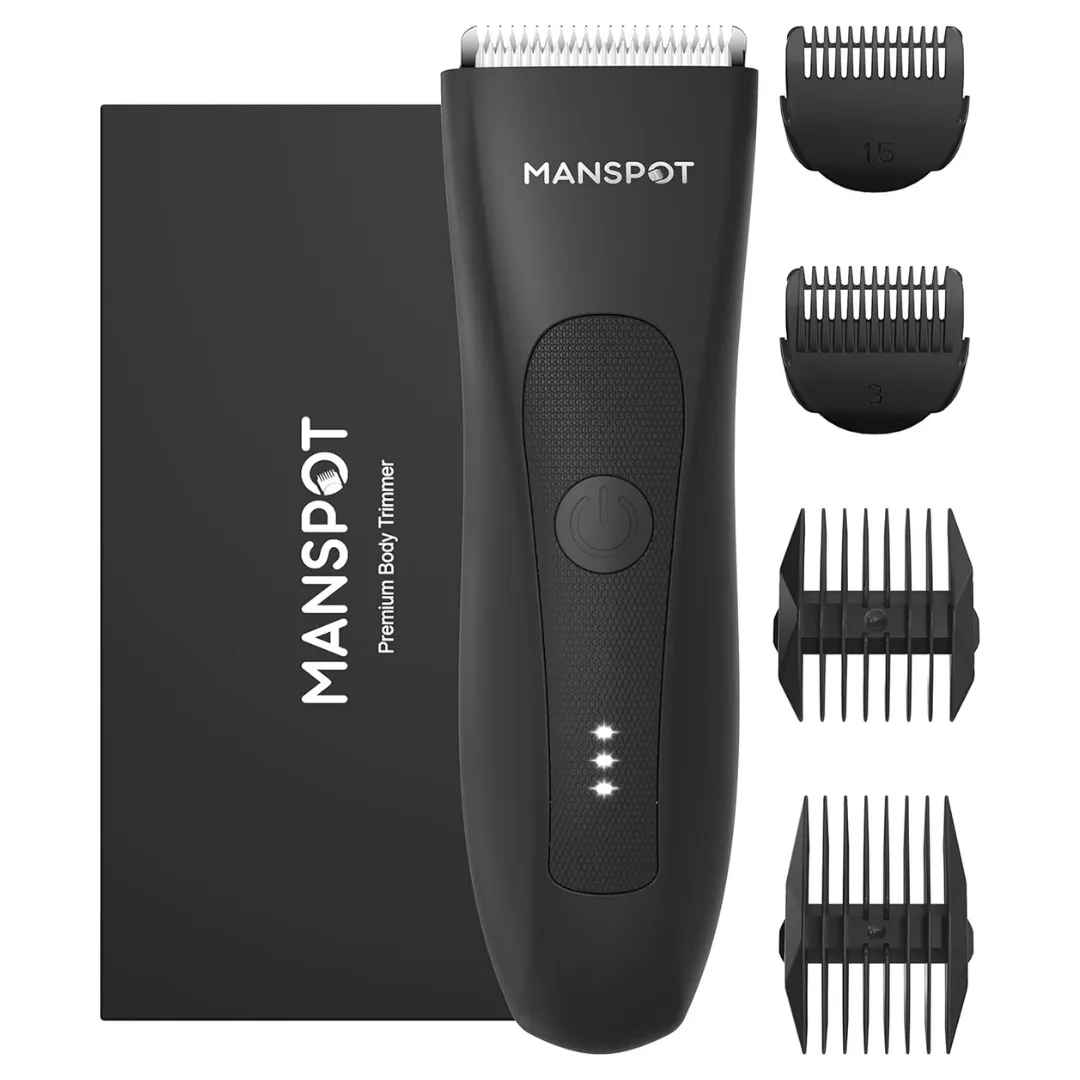 Manspot Men's Electric Ball Replaceable Ceramic Blade Heads Hair Trimmer