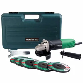 Metabo HPT G12SR4 4-1/2 in x 5/8 in 120 V Corded Angle Grinder with Slide Switch