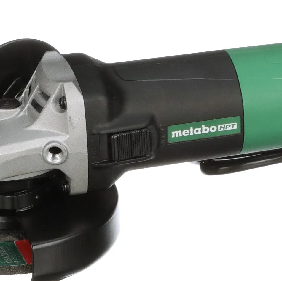 Metabo HPT G12SR4 4-1/2 in x 5/8 in 120 V Corded Angle Grinder with Slide Switch