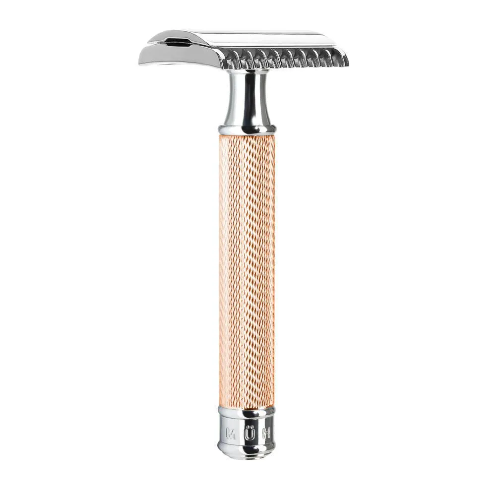 MÜHLE Traditional Rose Gold Safety Razor - Open Comb