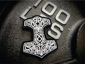 Mjölnir Thor's Hammer Norse Viking - 2.5x3 PVC Patch - Multiple Colors