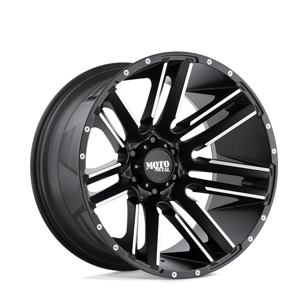 Moto Metal MO978 Razor 22X12 8X170 -44 mm Satin Black Machined