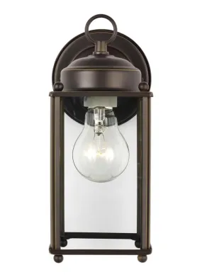 New Castle Collection - Large One Light Outdoor Wall Lantern | Finish: Antique Bronze - 8593-71