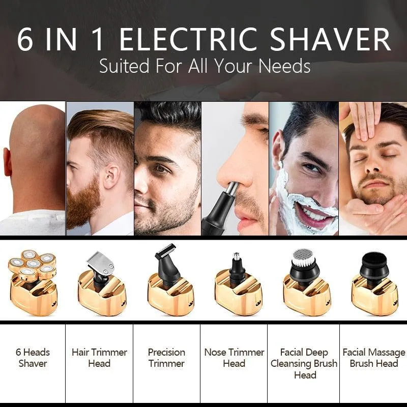 New LCD Display Wet Dry Men Electric Shaver Hair Trimmer