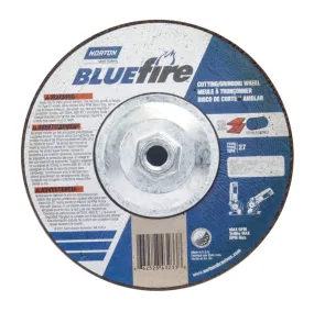 Norton 7 x 1/8 x 5/8 - 11 In. BlueFire Grinding and Cutting Whl 30 U T27 10 Count