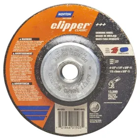 Norton Clipper Classic A AO Series 70184601503 Grinding Wheel, 4-1/2 in Dia, 1/4 in Thick, 5/8-11 Arbor :EA: QUANTITY: 1