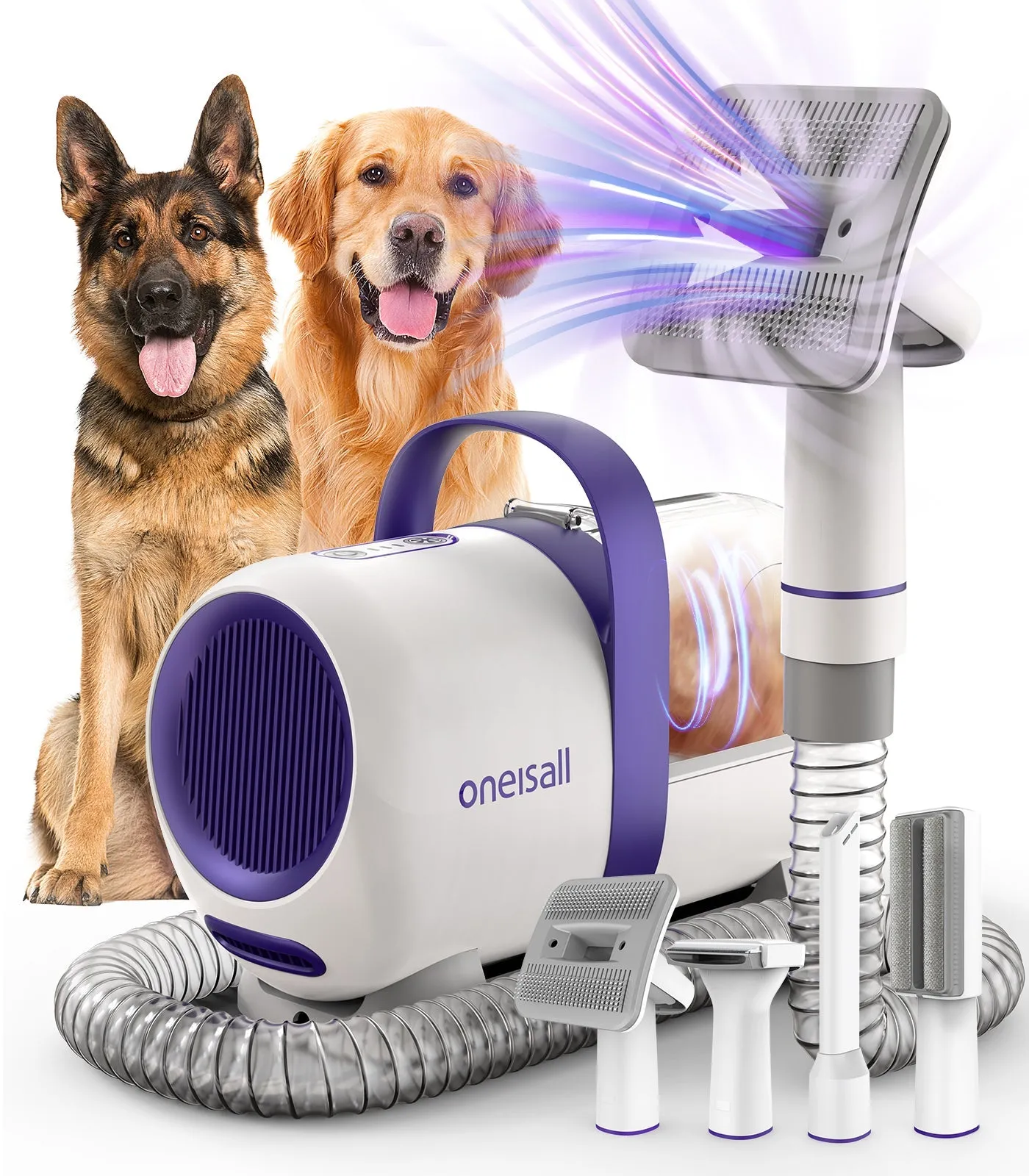 Oneisall LM5 4-in-1 Dog Grooming Vacuum Kit