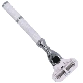 Parker 77L Deluxe Venus Compatible White Metal Razor