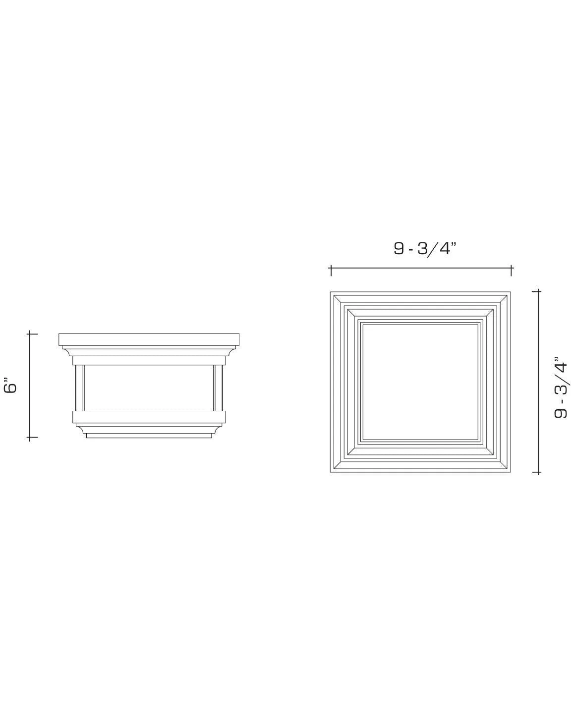 Philip 10 Flush Mount