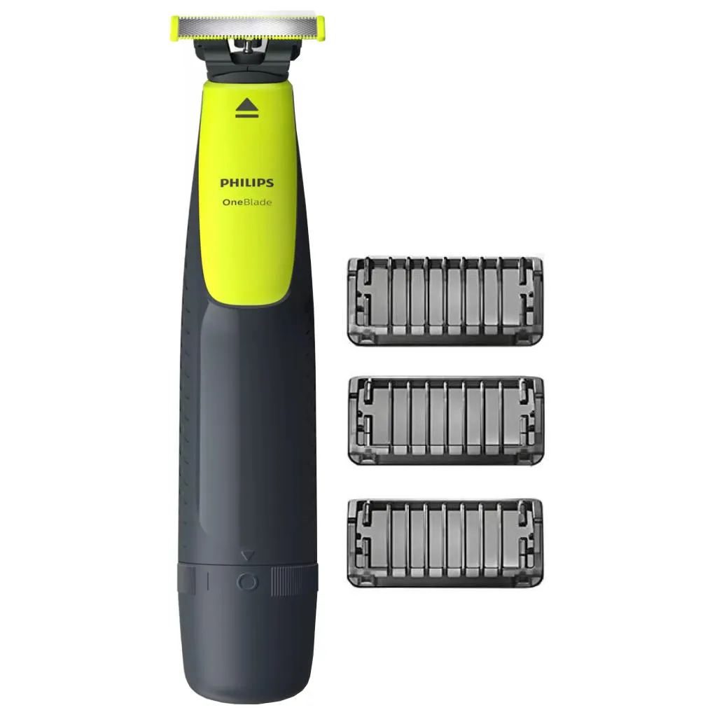 Philips OneBlade Hybrid Trimmer and Shaver with 3 Trimming Combs QP2512/10